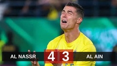 Kết quả Al Nassr 4-3 Al Ain (pen 1-3): Ronaldo ghi bàn, Al Nassr vẫn bị loại